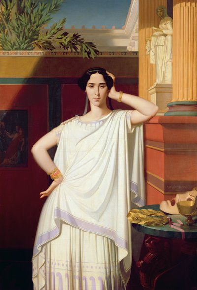 Tragedy or, Portrait of Rachel by Eugene Emmanuel Amaury Duval